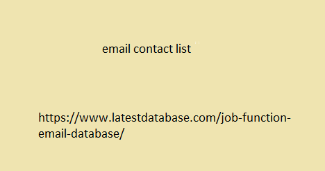 email contact list