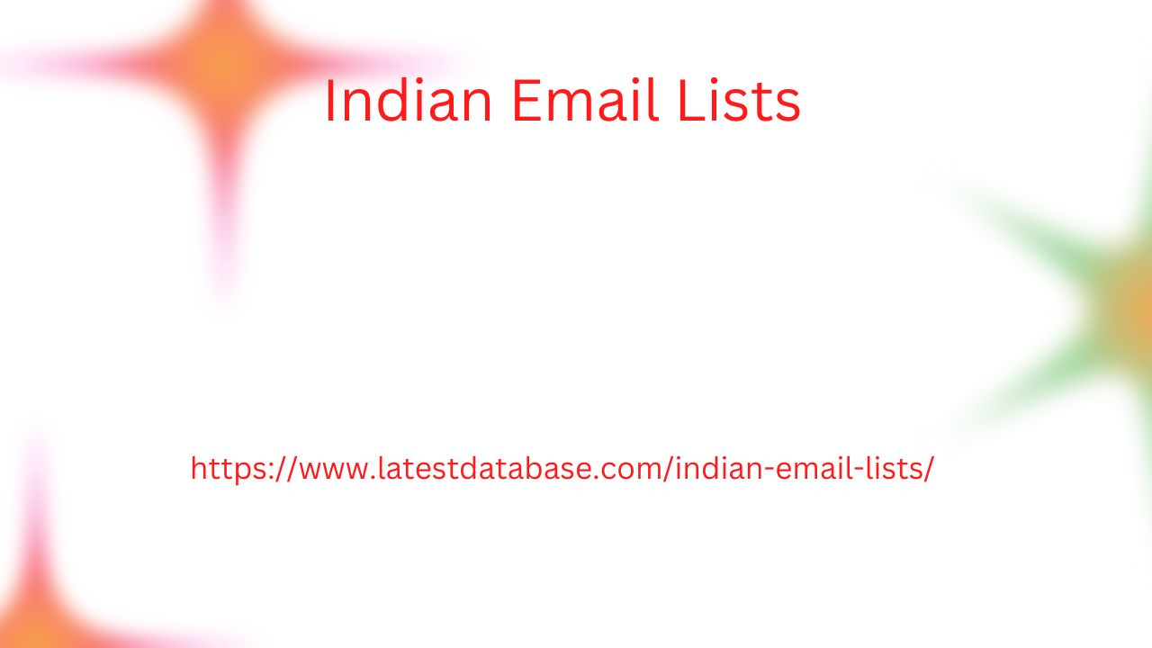 Indian Email Lists