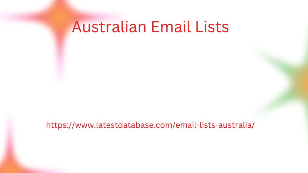 Australian Email Lists